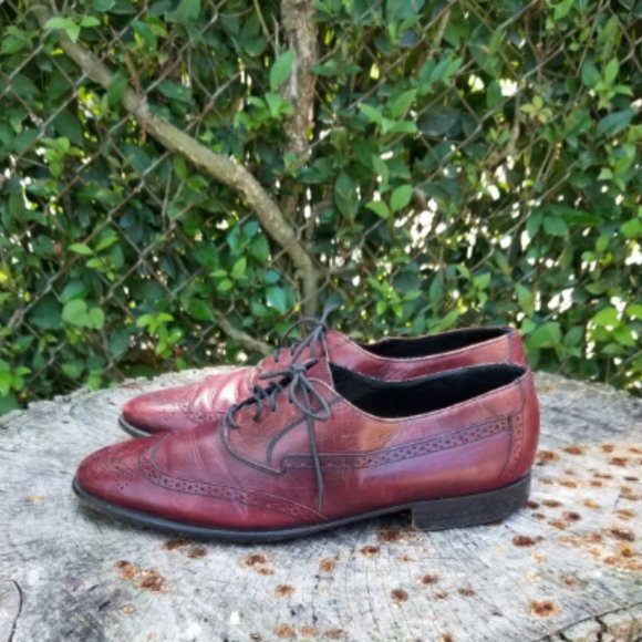 Sz 8 Vintage Johnston And Murphy Wingtip Oxford